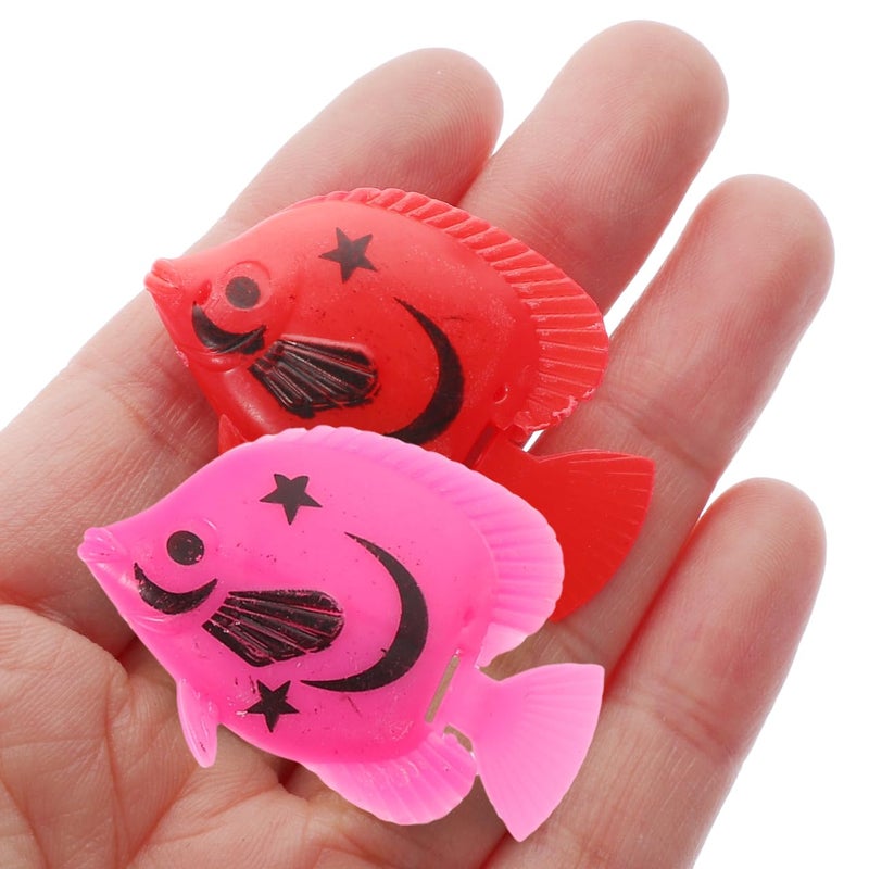 TINKSKY 10pcs Plastic Artificial Moving Floating Ornament Decorations for Aquarium Fish Tank (Random Color Pattern) - Image 3